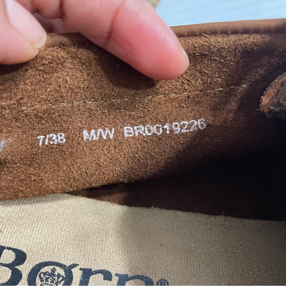 BORN Boots Chukka Loafer Lightweight Leather Boho Nuala  size 7 38 rust brown - Picture 11 of 12